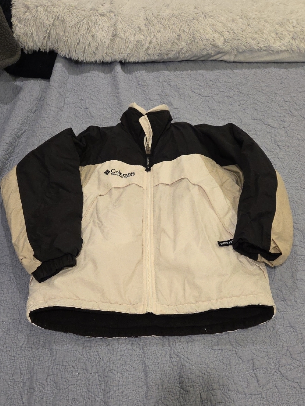 Columbia Reversable Two-Tone Ski Jacket - Black & Cream Size S!